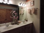 Double Sinks and Walk in Shower in Private Master Bath Room